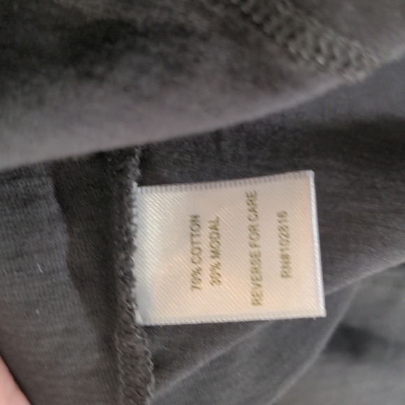 Garnet Hill Essential Short Elbow Sleeve Charcoal Gray Small - Picture 5 of 5